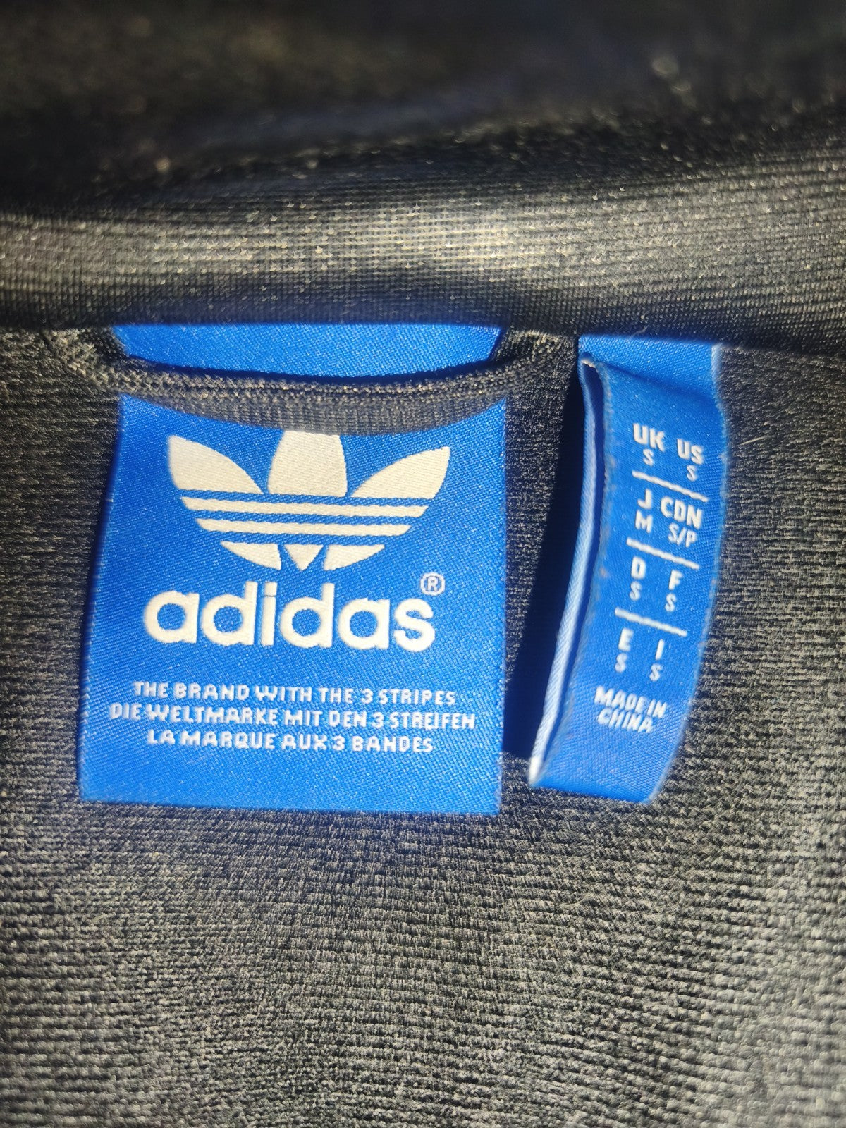 Adidas Originals Chile 62 Herren Trainingsjacke Schwarz Blau Gr. S Track Jacket