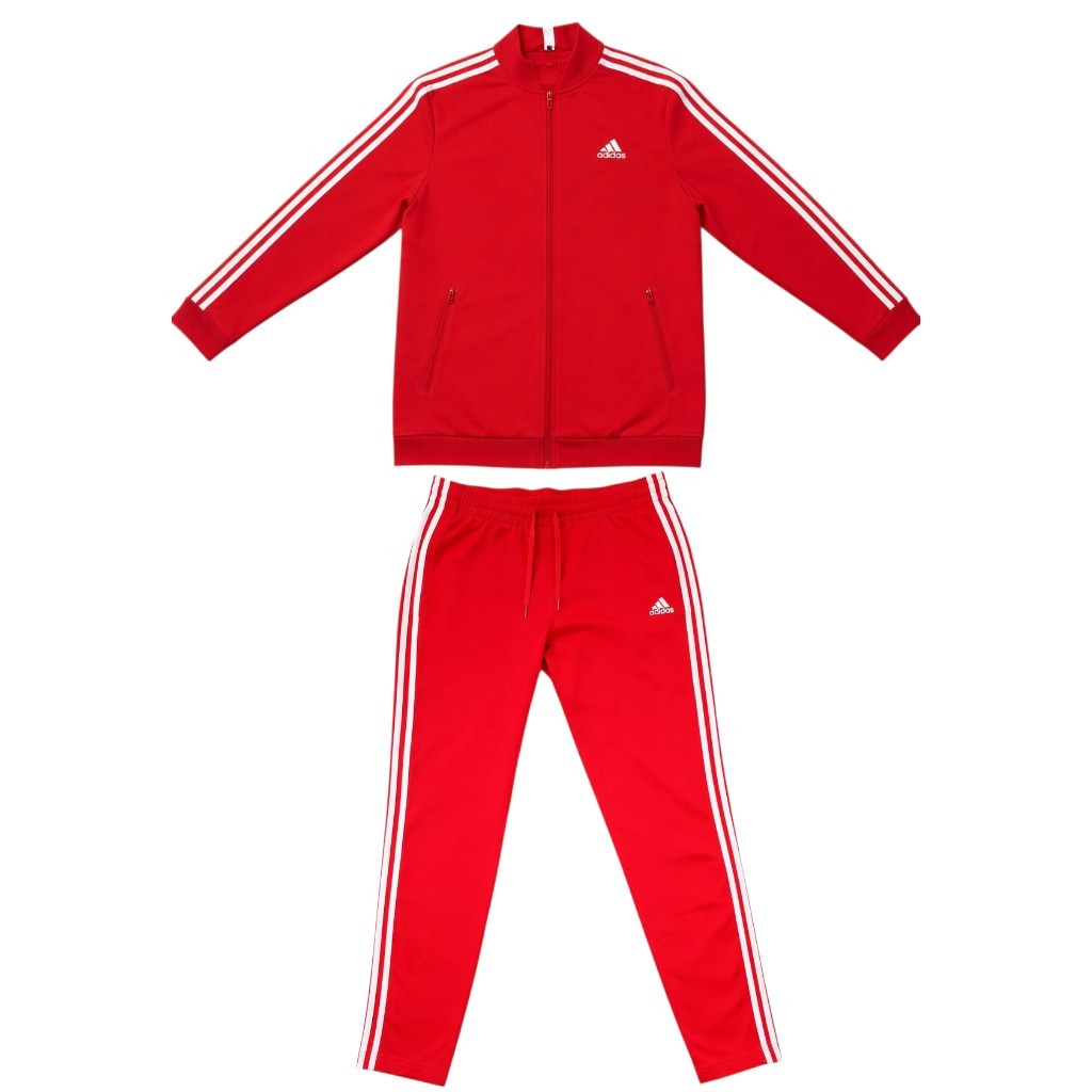 Adidas Trainingsanzug Herren Gr. M Rot Weiß Tracksuit Sportanzug Primegreen TOP