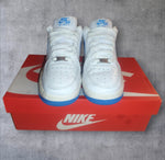 Nike Air Force 1 Sneaker- Weiß, Blau, Gr. 40, Damen/ Herren, Gebraucht