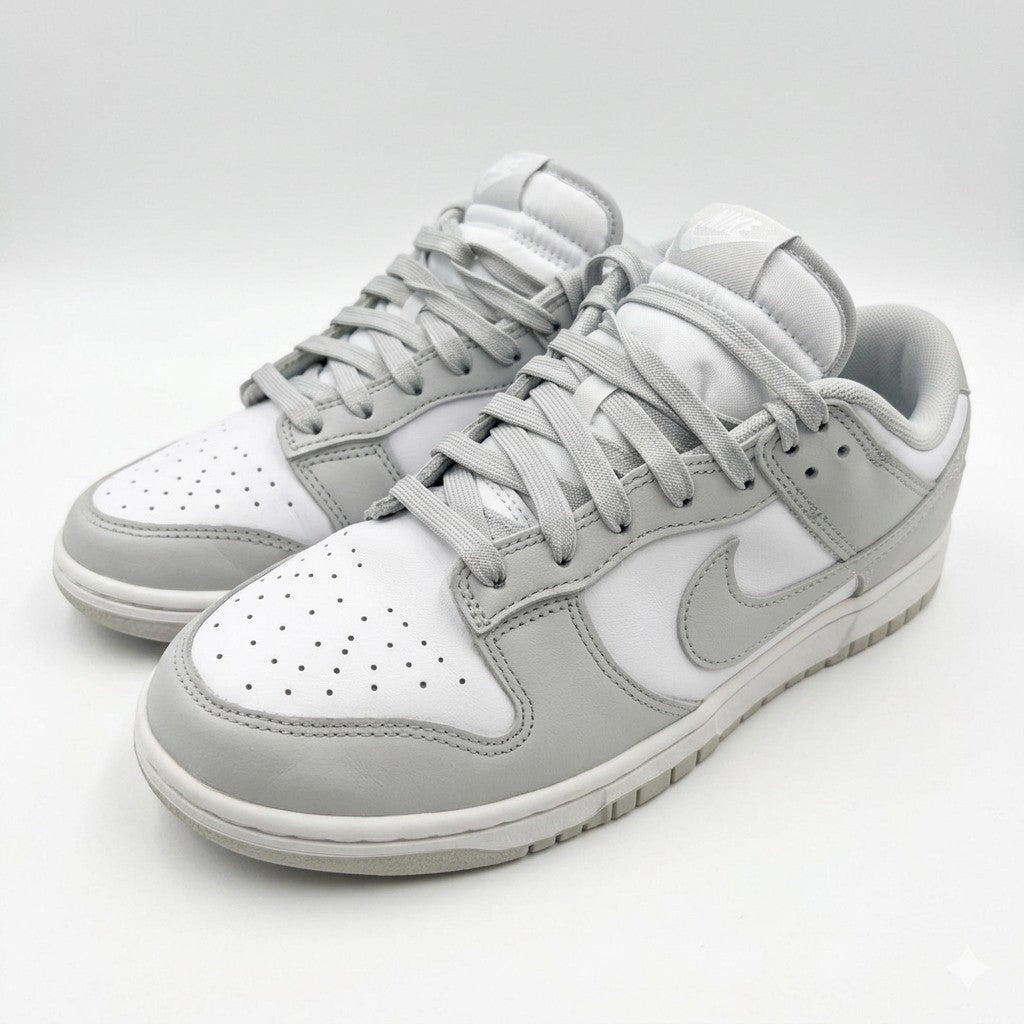 Nike Dunk Low "Grey Fog" / "Photon Dust", Sneaker, Gr. 42, Gebraucht, Gut 