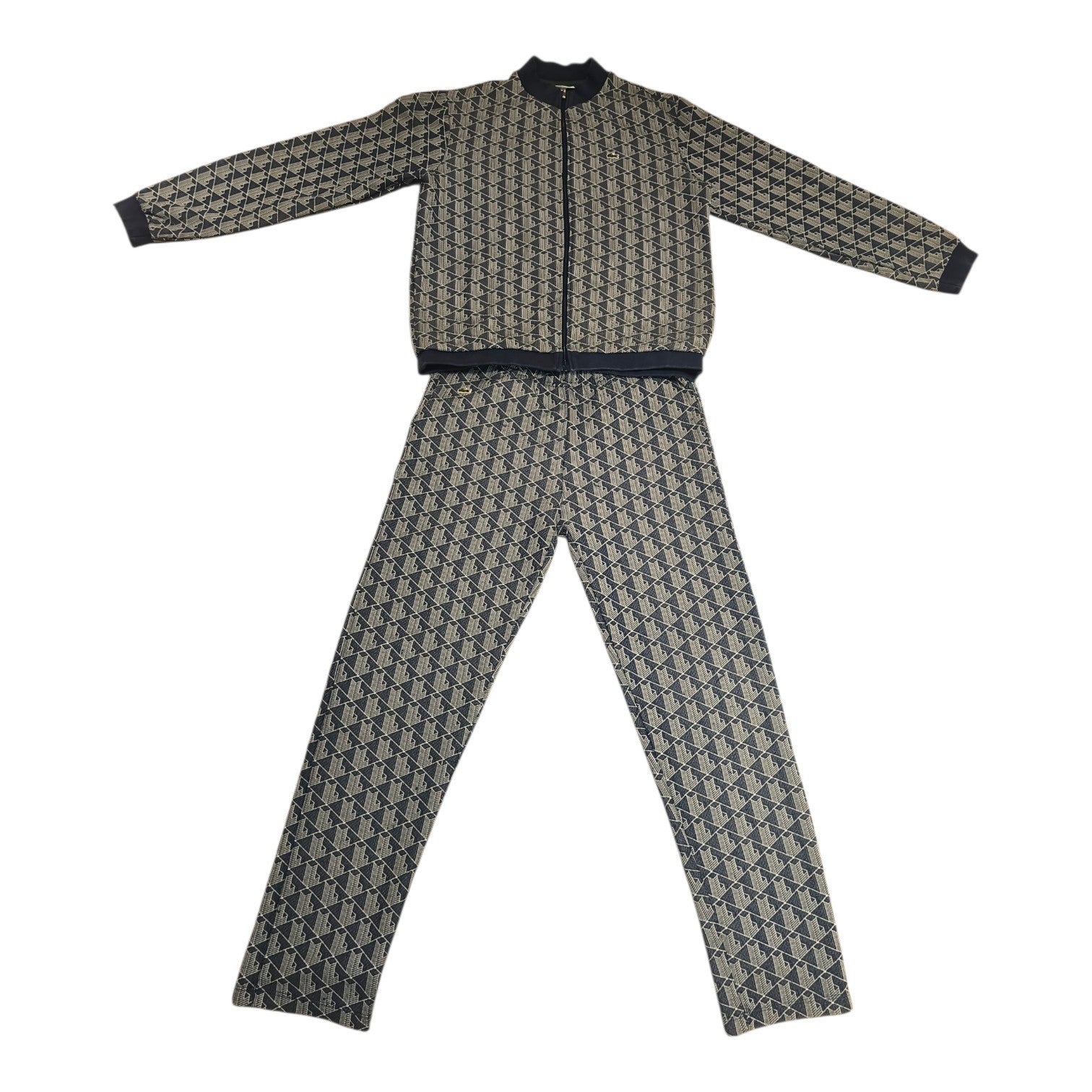 Lacoste Monogramm Tracksuit, Monogramm, Jacquard Paris Col Trainingsanzug, Gr. S
