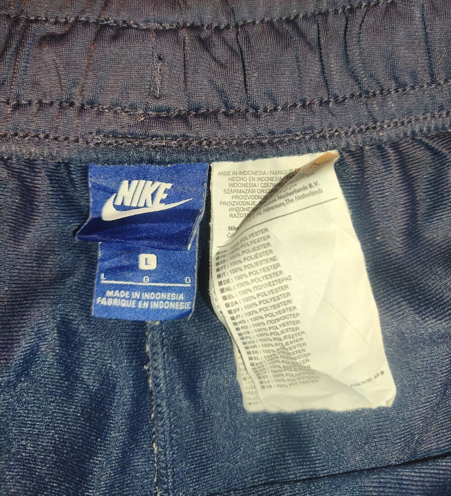 Nike - Sportswear, Trackpants, Marineblau, Gr. L, Gebraucht, Gut