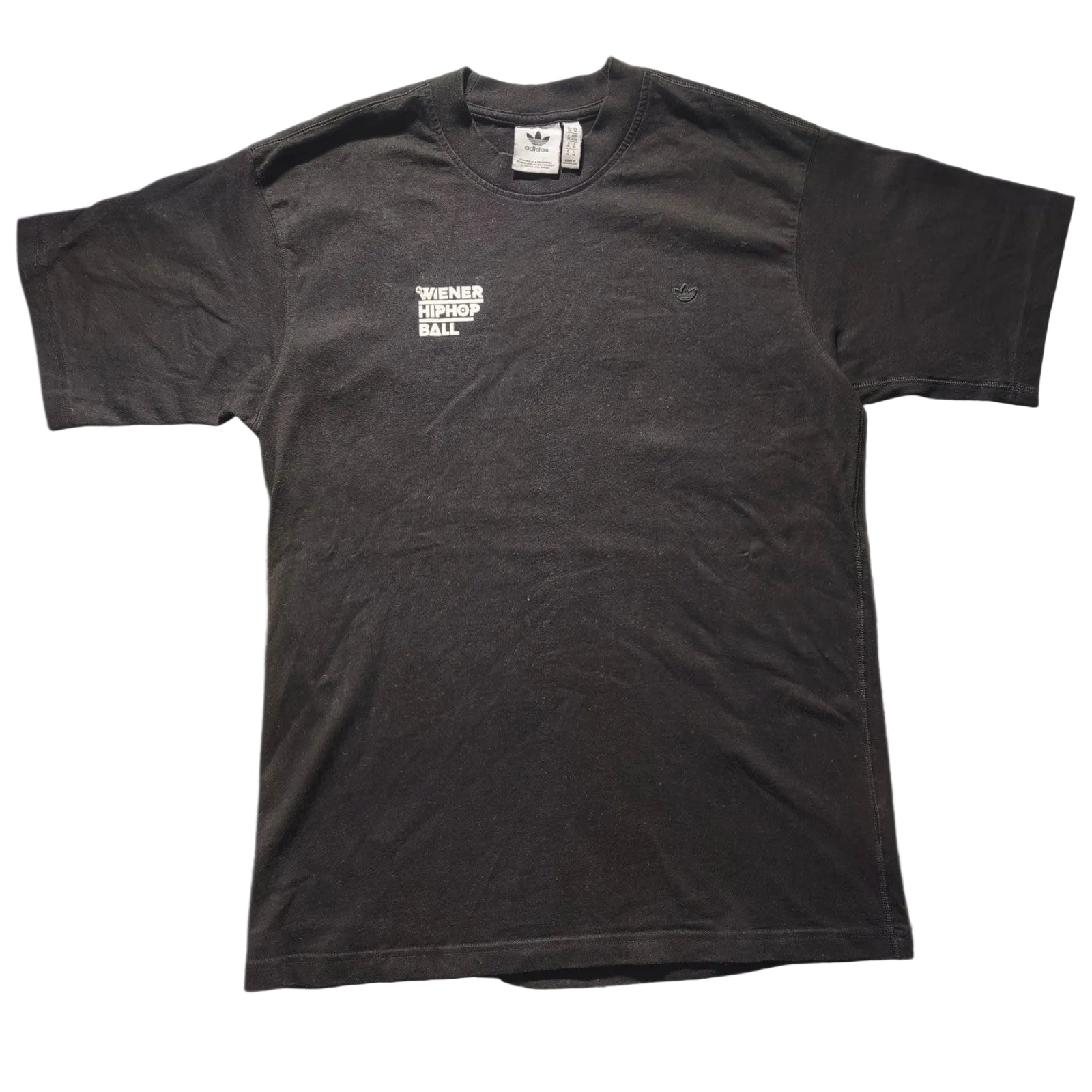Adidas - T-Shirt, Wiener Hip Hop Ball, Schwarz, Gr. M, Gebraucht