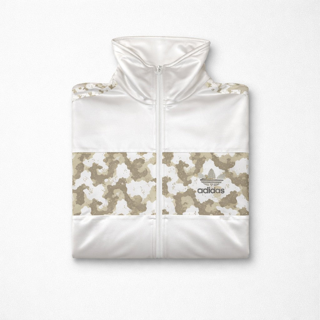 adidas Originals Firebird Trainingsjacke Camo Weiß Herren Gr. M / 50 Vintage