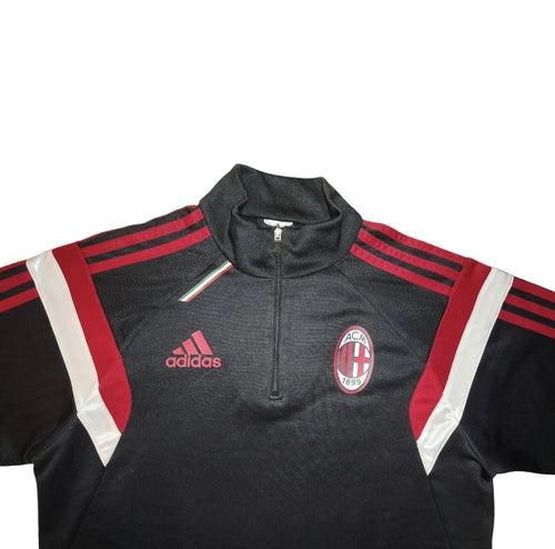 Adidas - Trainingsjacke Oberteil, AC Mailand, Schwarz/Rot, Gr. S, Climacool