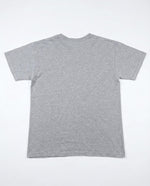 Adidas T-Shirt Herren Grau – Größe L – Gelb-Rotes Logo Vintage-Style
