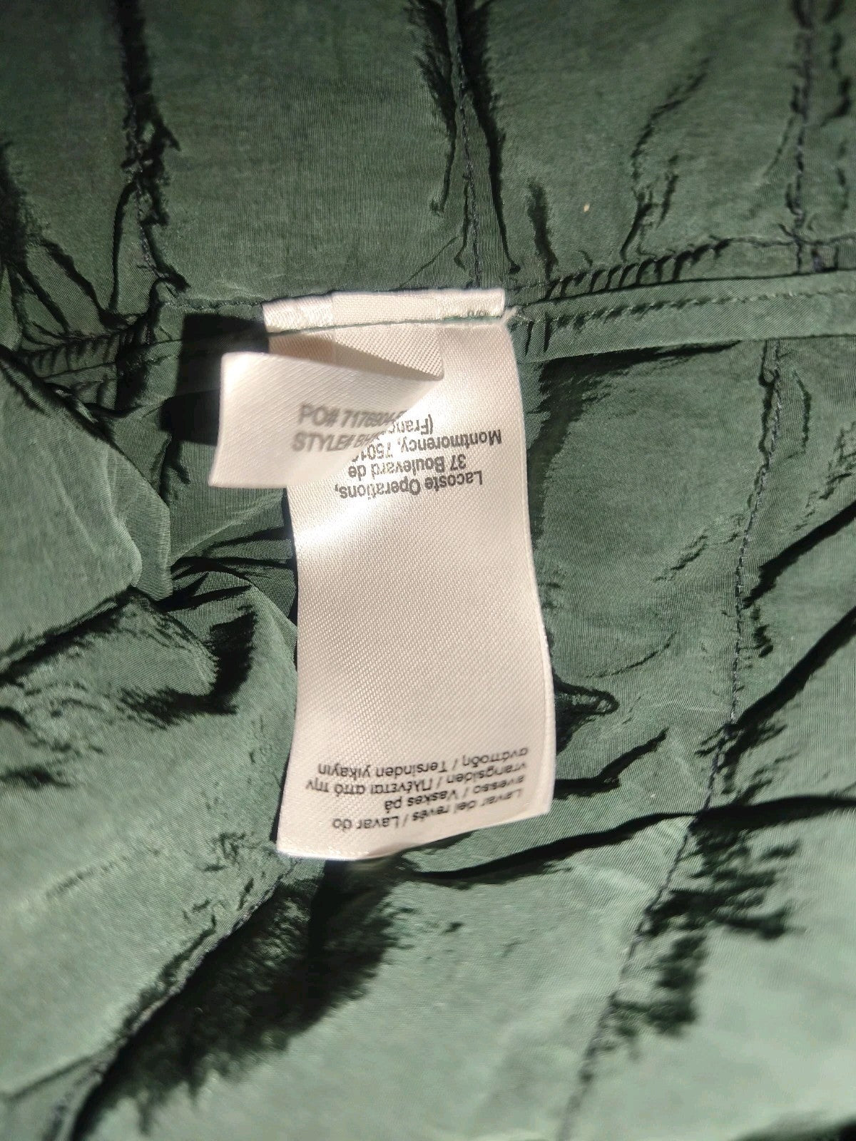 Lacoste Steppweste Herren Gr. S (FR 46) Dunkelblau Marine Weste Übergangsjacke