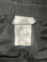 Adidas Vintage Track Pants Black/White | Gr. L Oversize | Wide Leg & Open Hem