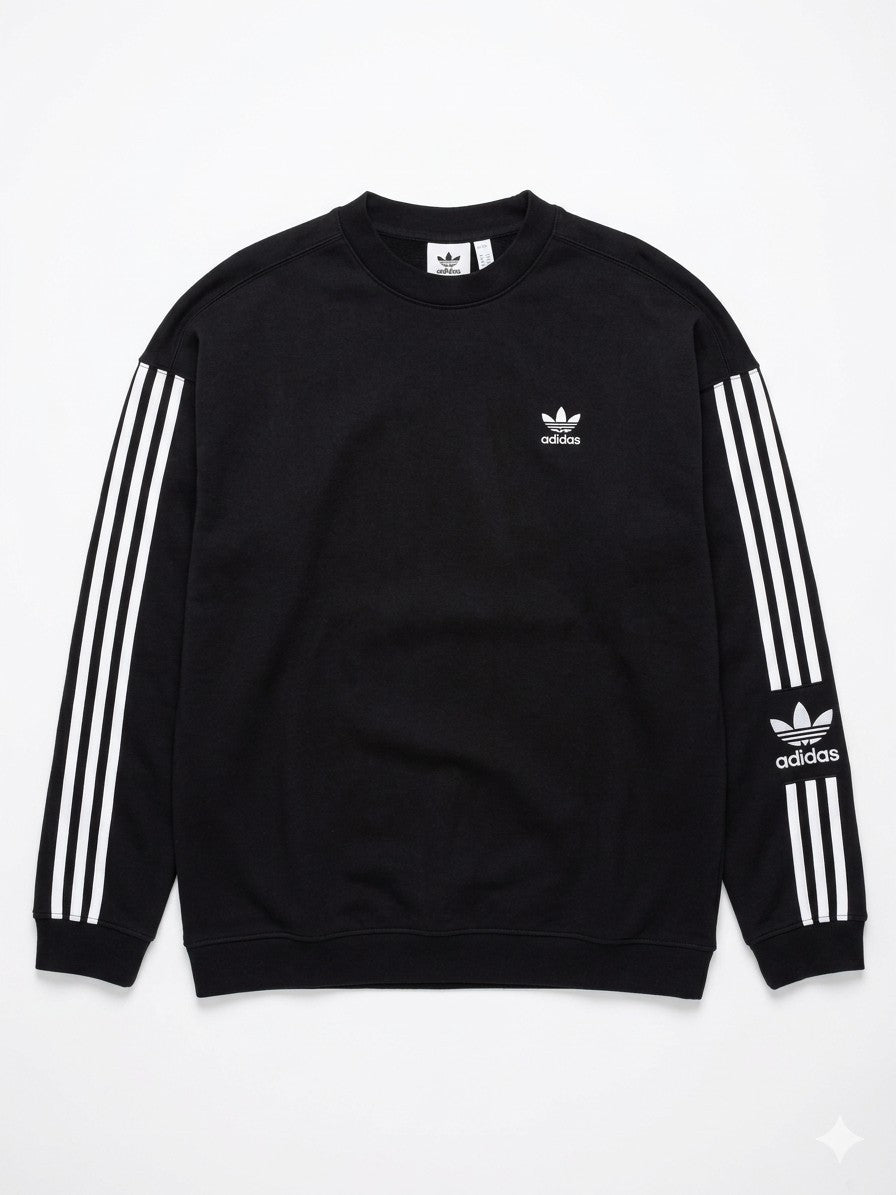 adidas Originals Adicolor Oversize-Sweatshirt Herren Gr. L - Schwarz - Gebraucht