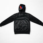 adidas Chile 62 Herren Jacke Kapuze Gr. S Schwarz Neon Orange, Wet-Look