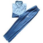 Nike Dri-FIT Trainingsanzug Set – Hellblau/Blau – Gr. M – Jacke & Hose – Neu 