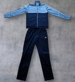 Adidas Trainingsanzug - Tracksuit, Sportanzug, Babyblau/ Dunkelblau Gr. M