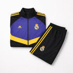 Adidas Real Madrid Trainingsanzug Set Jacke + Hose Navy/Gold Gr. S, Vintage
