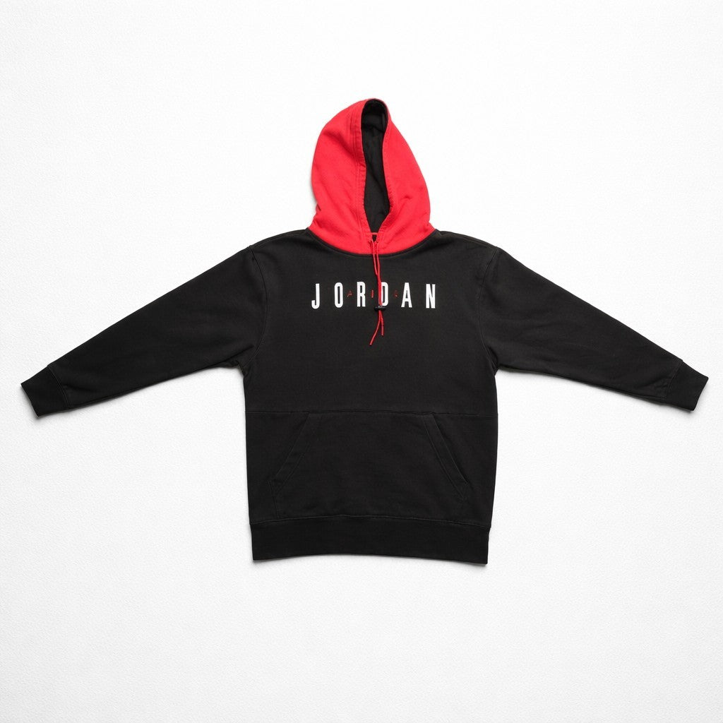 Original Jordan Hoodie / Kapuzenpullover – Schwarz/Rot – Gr. M, Herrenkleidung