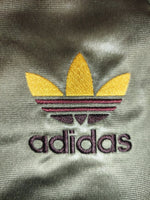 Adidas Chile 20 Trainingsjacke Herren XS Oliv-Grün Gold Glanz-Optik Wet-Look TOP