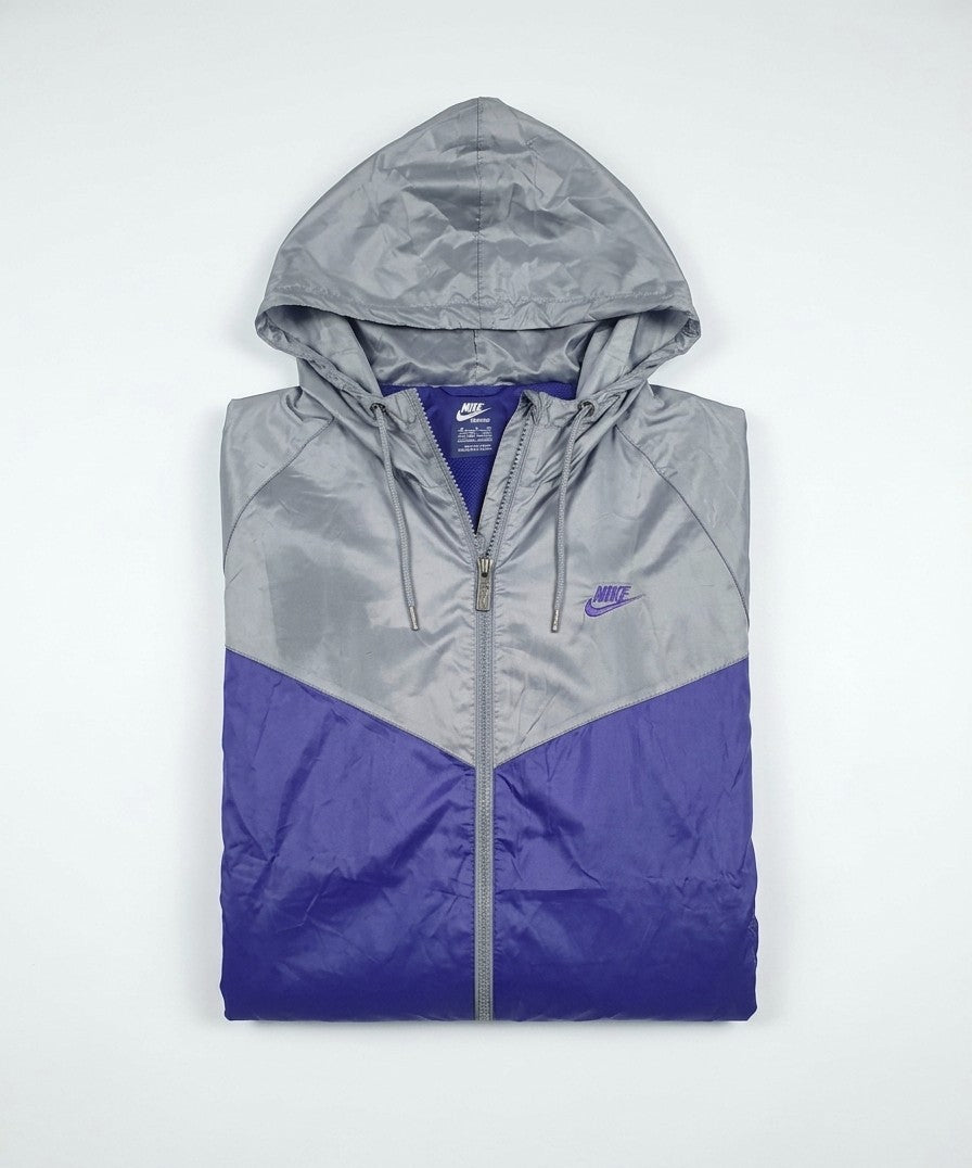 Nike Windrunner Jacke – Vintage Style – Lila/Grau – Größe S (Damen/Herren)