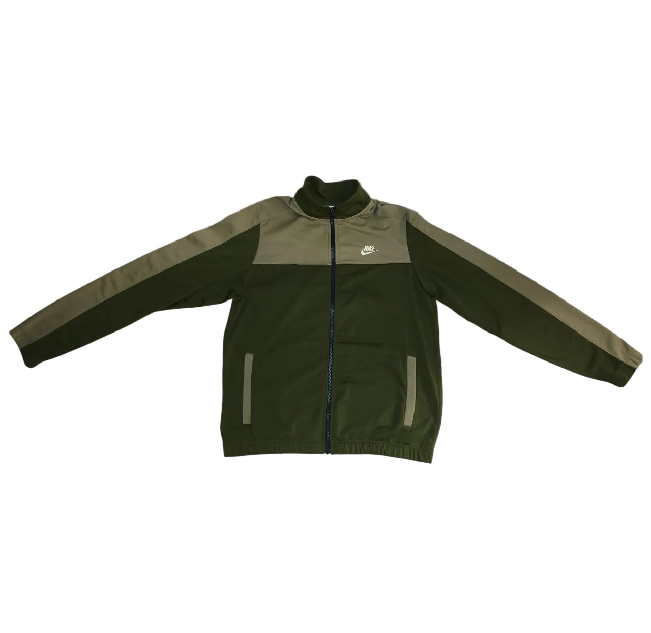 Nike Sportswear Tracksuit / Trainingsanzug – Olivgrün/Beige – Gr. M, Sportanzug