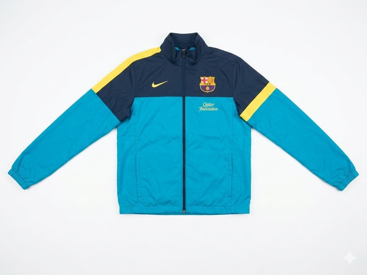 Nike FC Barcelona Trainingsanzug - Herren Gr. S - Blau Schwarz Qatar Foundation
