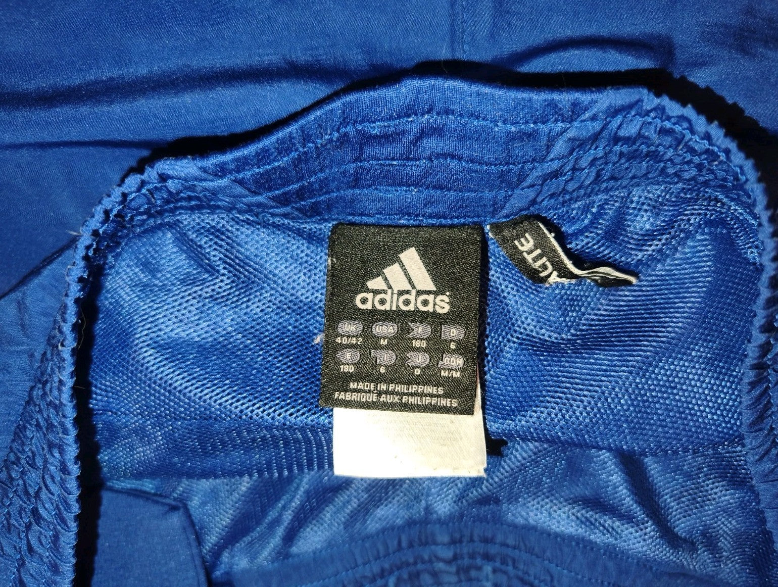 Adidas Traininganzug - Tracksuit, Zweiteiler, Herren, Sport, Blau/ Orange, Gr. M