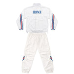 Adidas Frankreich Trainingsanzug Weiss Gr. L / 8 Vintage Tracksuit France, Rare