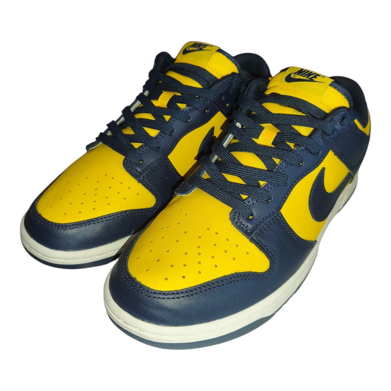 ​Nike Dunk Low "Michigan"– Varsity Maize/Midnight Navy​, Neuwertig, Gr. 42/ 8,5 