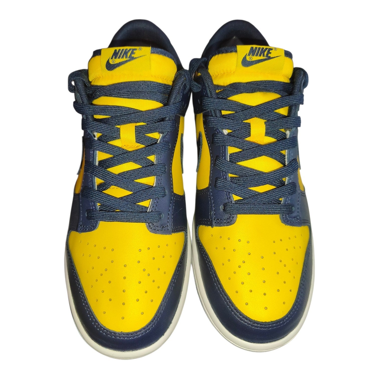 ​Nike Dunk Low "Michigan"– Varsity Maize/Midnight Navy​, Neuwertig, Gr. 42/ 8,5 
