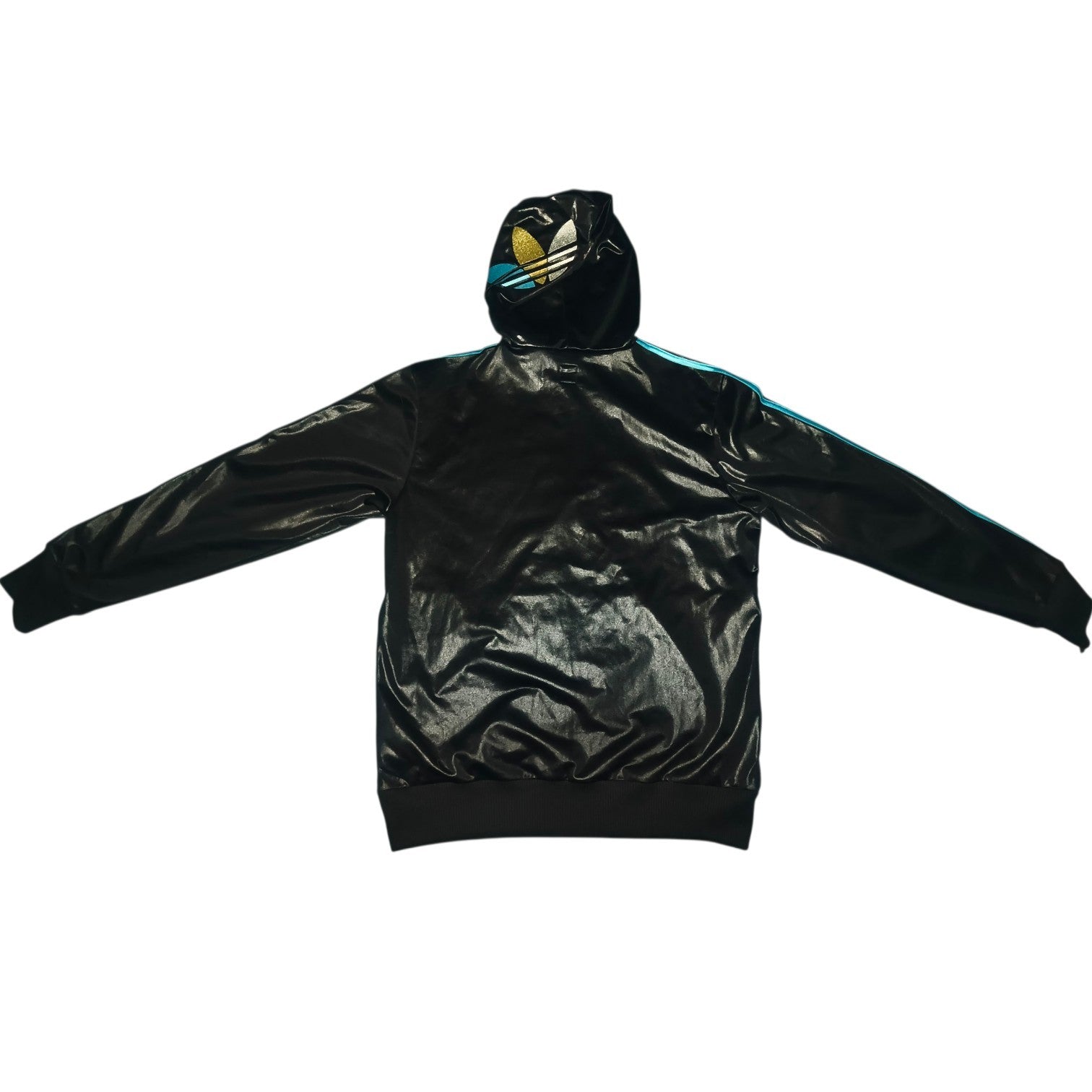 Adidas Originals Chile 62 Trainingsjacke mit Kapuze Gr. M – Schwarz/Blau –