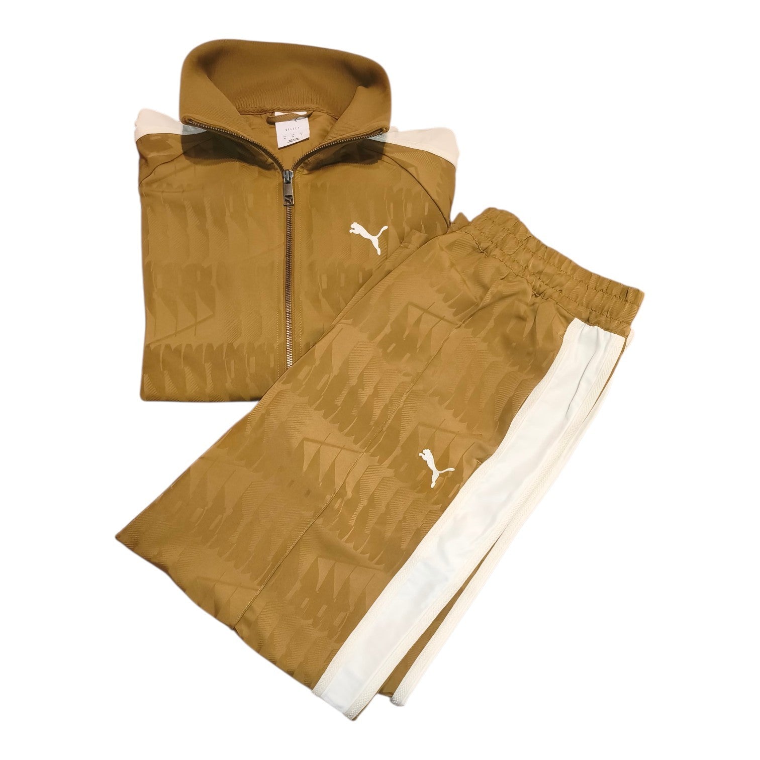Puma - Trainingsanzug, Tracksuit, Herren, Ocker, Gr. M, Zweiteiler 