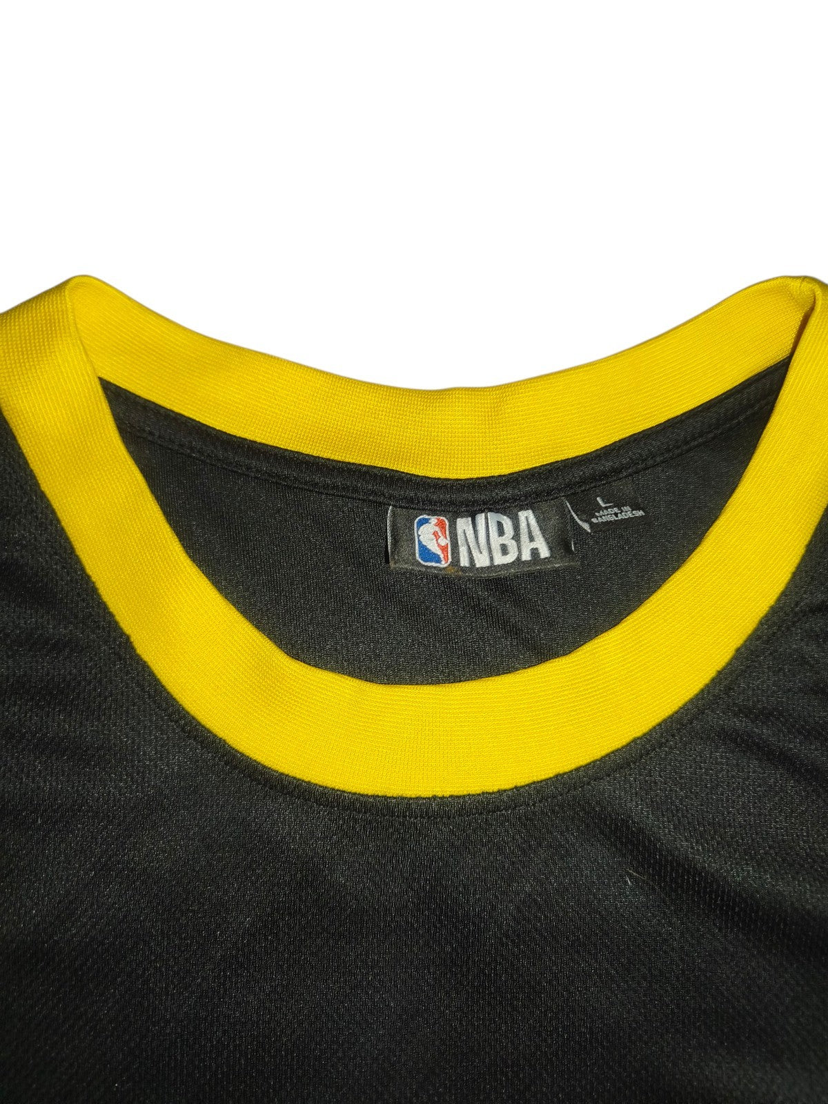NBA LA Lakers Jersey LeBron James #23 Basketball Trikot Gr. L Schwarz Gelb TOP