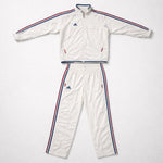 Adidas Vintage Trainingsanzug Frankreich "France" Weiß Blau Rot – Herren Gr. S –