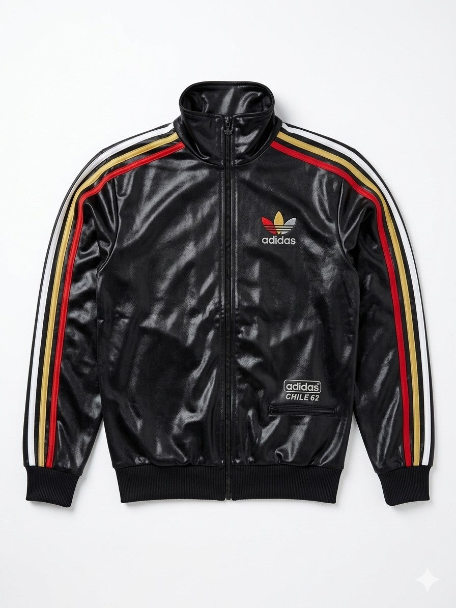 Adidas Originals Chile 62 Herren Trainingsjacke Schwarz Gold Rot Weiß XS Track