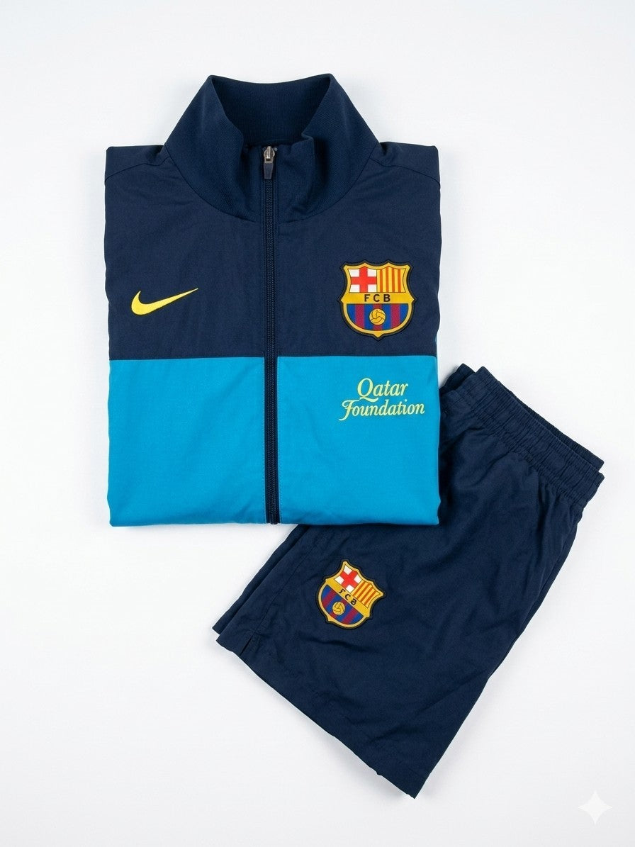 Nike FC Barcelona Trainingsanzug - Herren Gr. S - Blau Schwarz Qatar Foundation