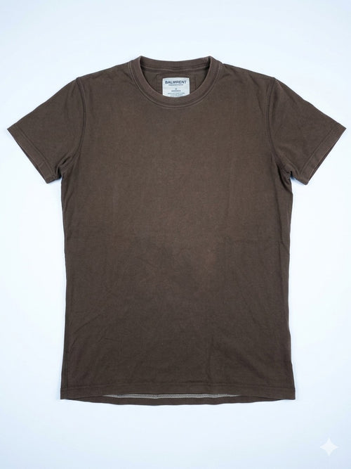 Abercrombie & Fitch - Herren T-Shirt mit Frontpatch, Braun, Gr.M, Gebraucht