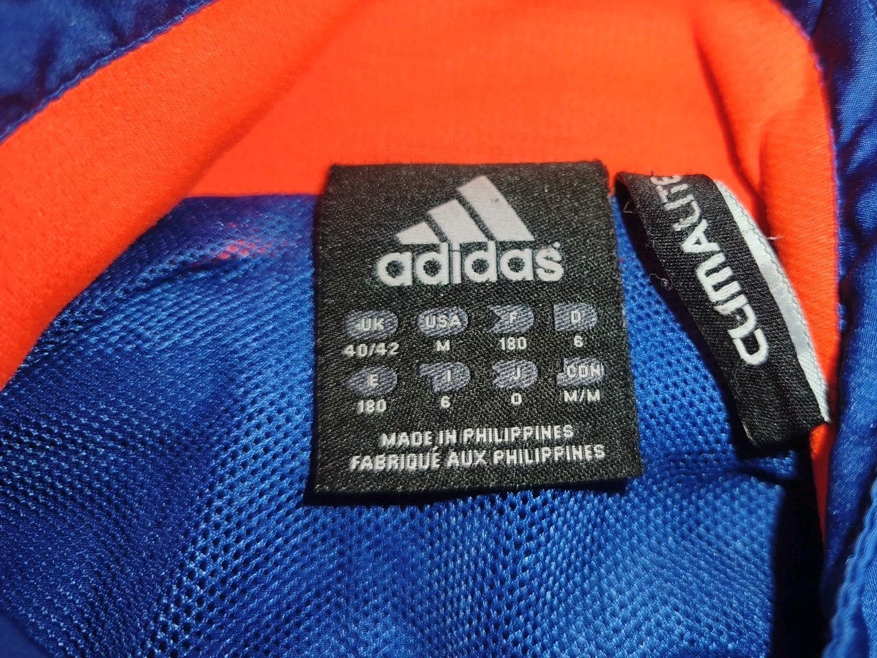 Adidas Traininganzug - Tracksuit, Zweiteiler, Herren, Sport, Blau/ Orange, Gr. M