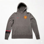 Nike Manchester United Hoodie Herren Gr. S – Grau/Braun Kapuzenpullover Logo