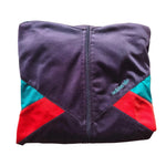 Vintage Adidas Trainingsjacke Track Jacket –Lila/Türkis/Rot– Gr. M, Vintage 90er