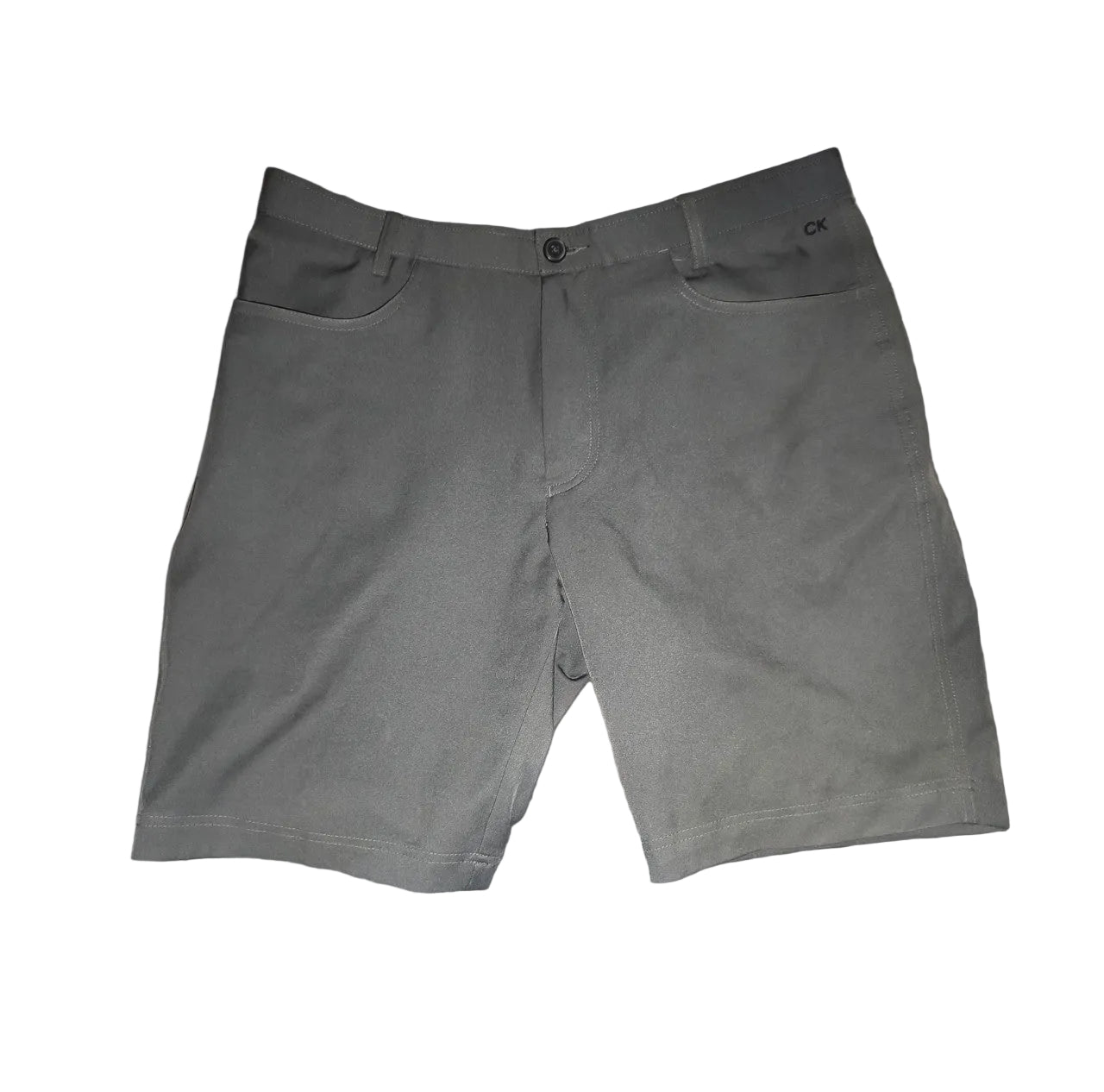 Calvin Klein - Golf Shorts Bermudas, Grau, Gr. L, W34 (EU: 50-52)