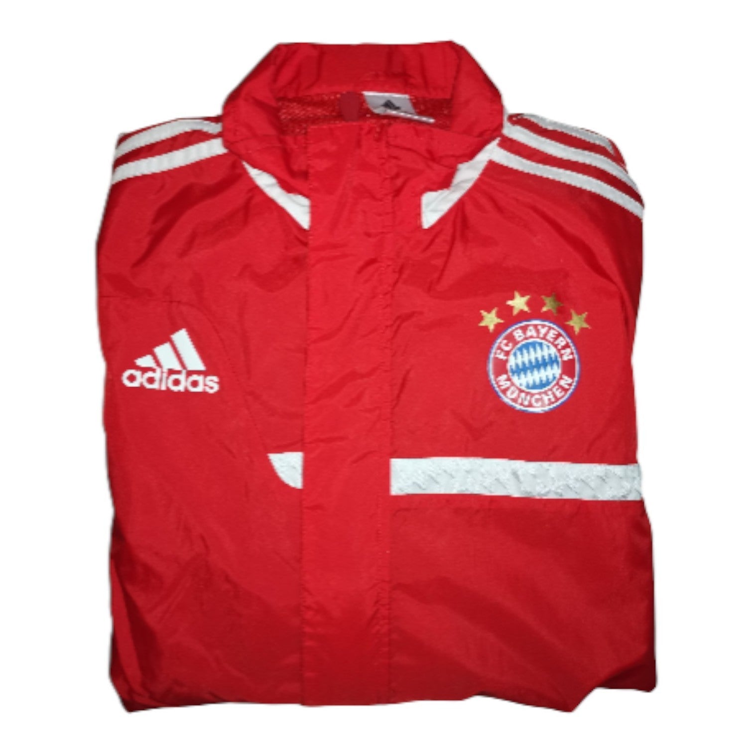 Adidas- FC Bayern- Mia San Mia, Regenjacke, Rot, US-Gr. S, UK: 36/38 Top Zustand