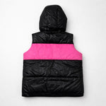 Adidas Chile 62 Steppweste Weste mit Kapuze Schwarz Pink Damen Gr. M, Sehr Gut 
