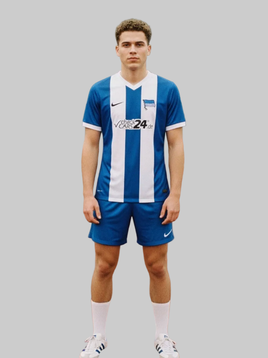 Hertha BSC Berlin Nike Trikot XXL "checkcars24.de" | Nr. 24 | ,,Dardy" | Neu