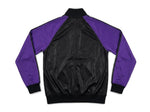 Adidas Chile 62 Trainingsjacke Herren Gr. M Schwarz Lila Glanz-Optik Wet-Look...