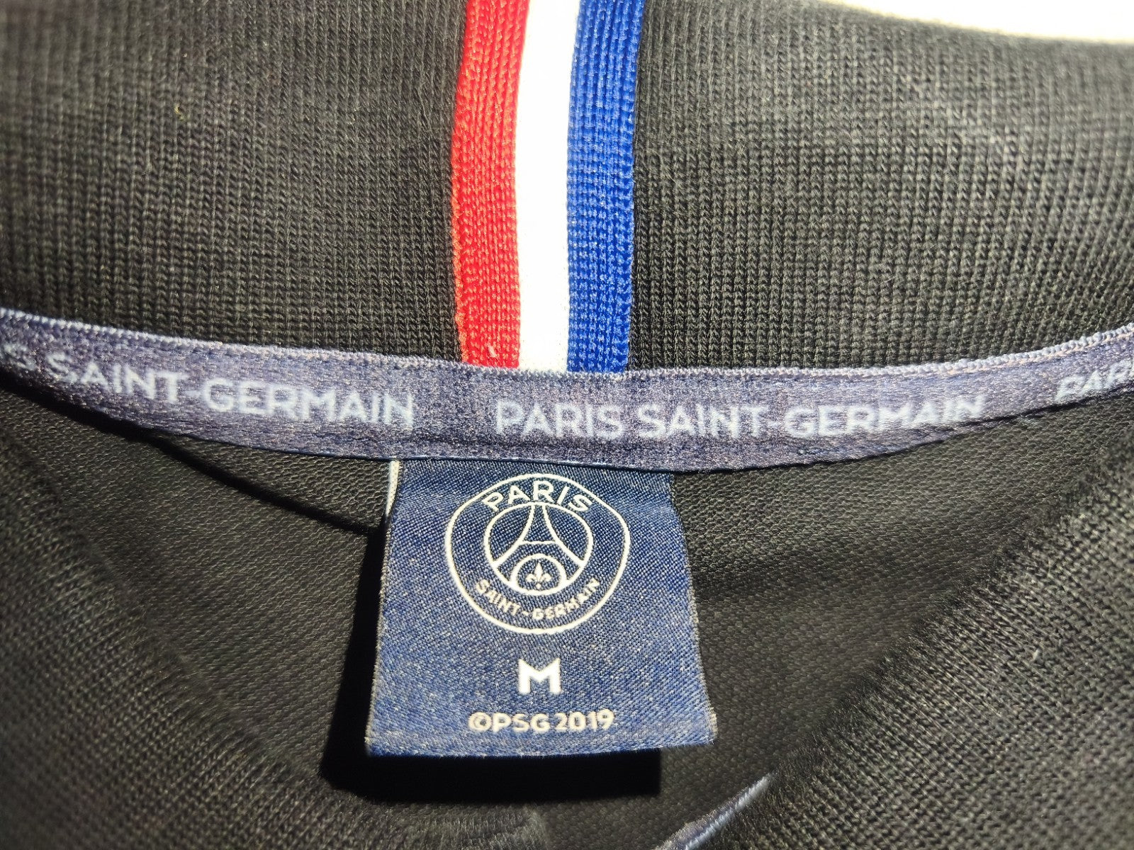 Paris Saint-Germain PSG Polo Shirt Herren, Gr. M, Schwarz, Top Zustand, Kurzarm