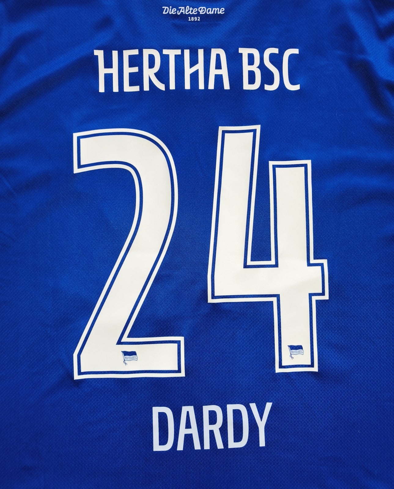 Hertha BSC Berlin Nike Trikot XXL "checkcars24.de" | Nr. 24 | ,,Dardy" | Neu