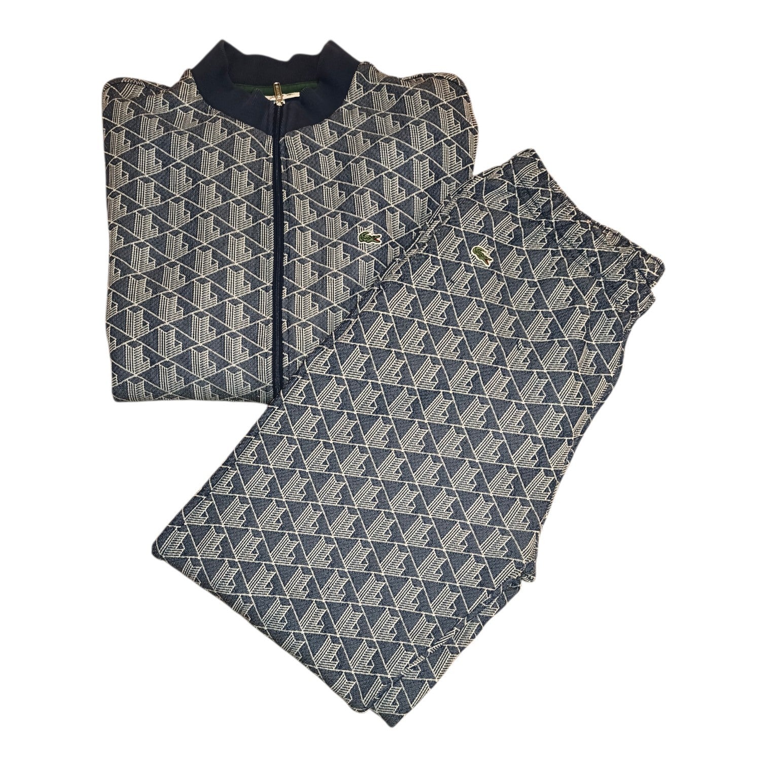 Lacoste Monogramm Tracksuit, Monogramm, Jacquard Paris Col Trainingsanzug, Gr. S