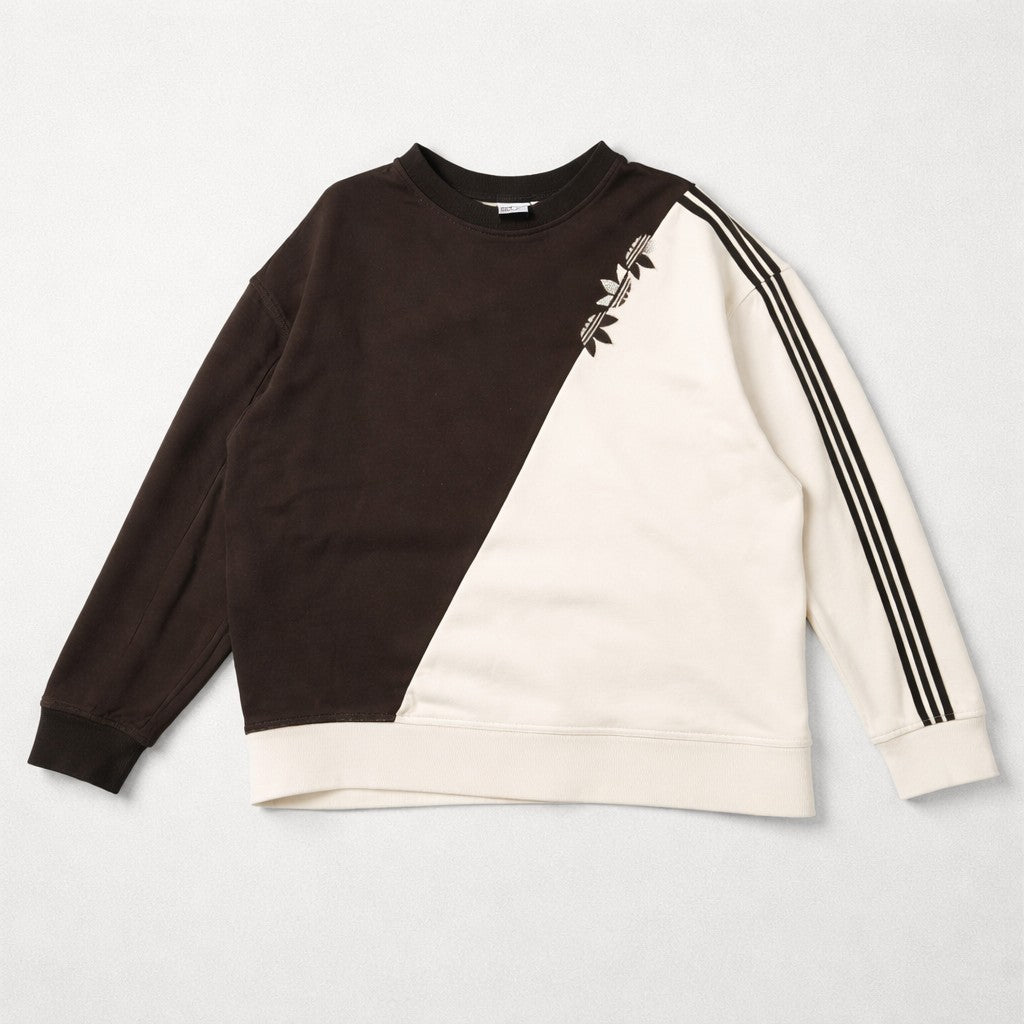Adidas Sweatshirt Damen Gr. S, DE 36 / UK 10 Schwarz Weiß Colorblock - Gebraucht