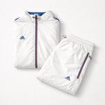 Adidas Frankreich Trainingsanzug Weiss Gr. L / 8 Vintage Tracksuit France, Rare