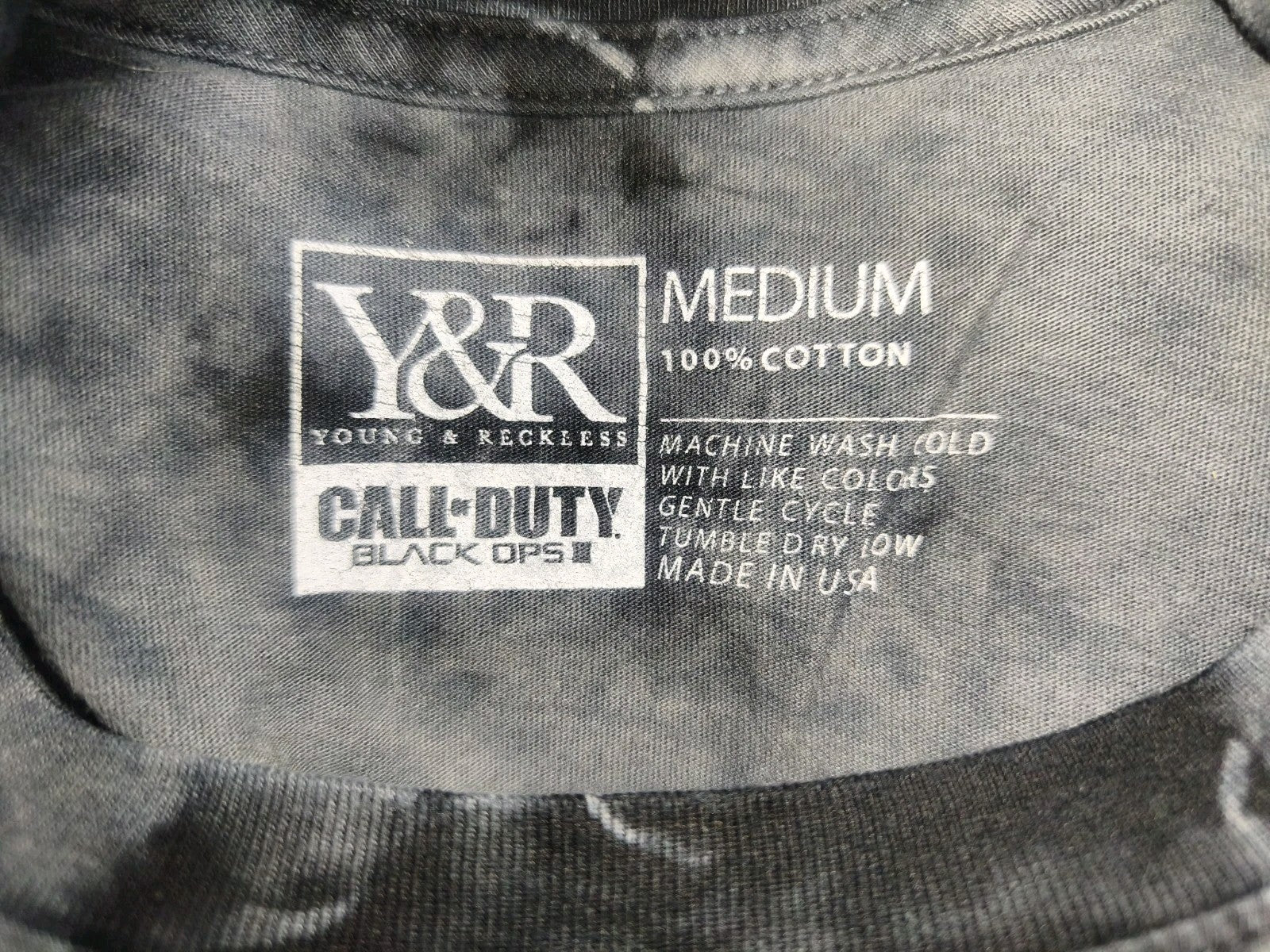 Call Of Duty Black Ops 3, Fanartikel T-Shirt, Grau/ Orange Gr. M, Gebraucht, Gut