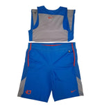 Nike - Dry Fit, Outdoor Tech, Sportoutfit, Blau/ Grau, Gr. M 