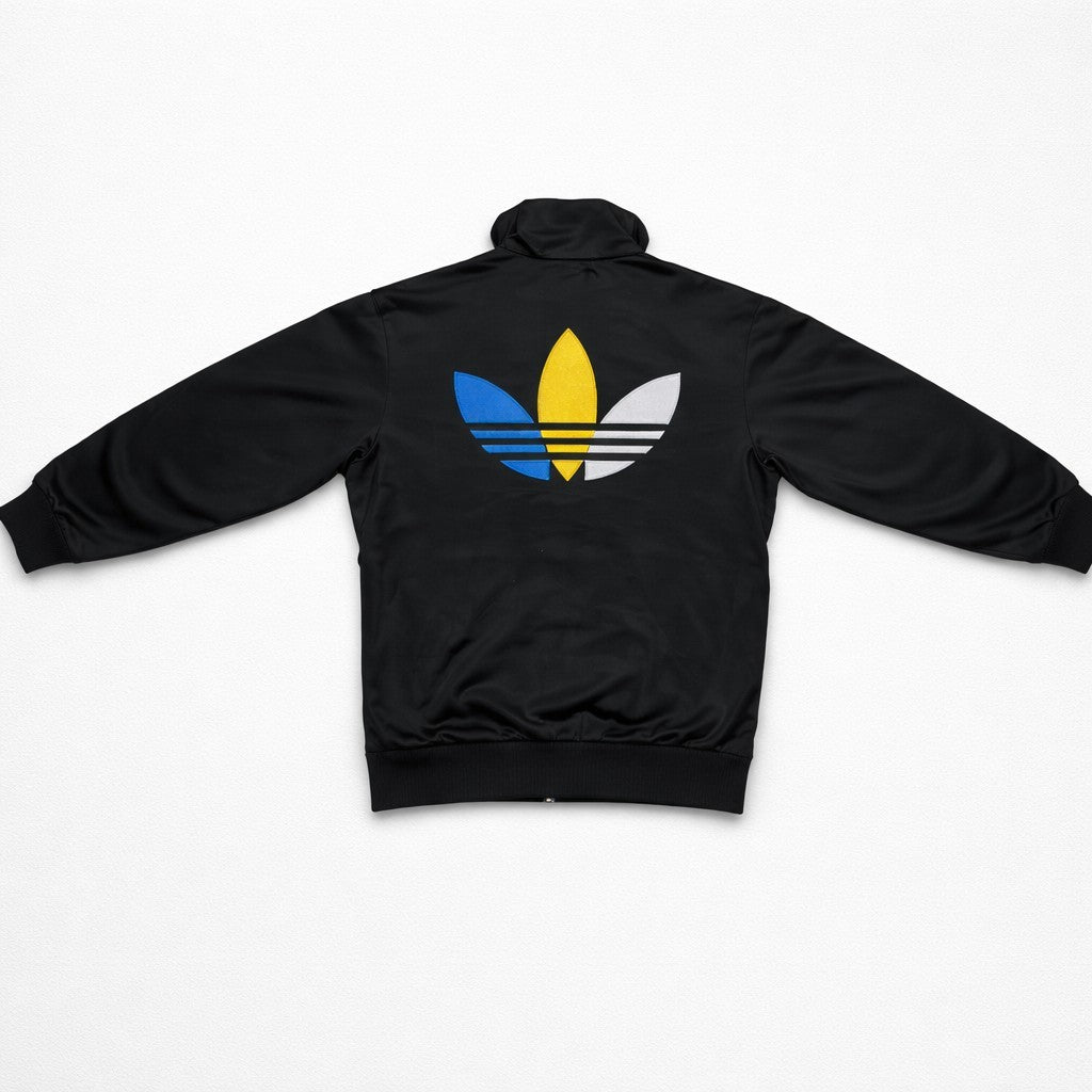 Adidas Chile 62 Trainingsjacke Schwarz Glanz Herren Gr. S Trefoil Retro Vintage