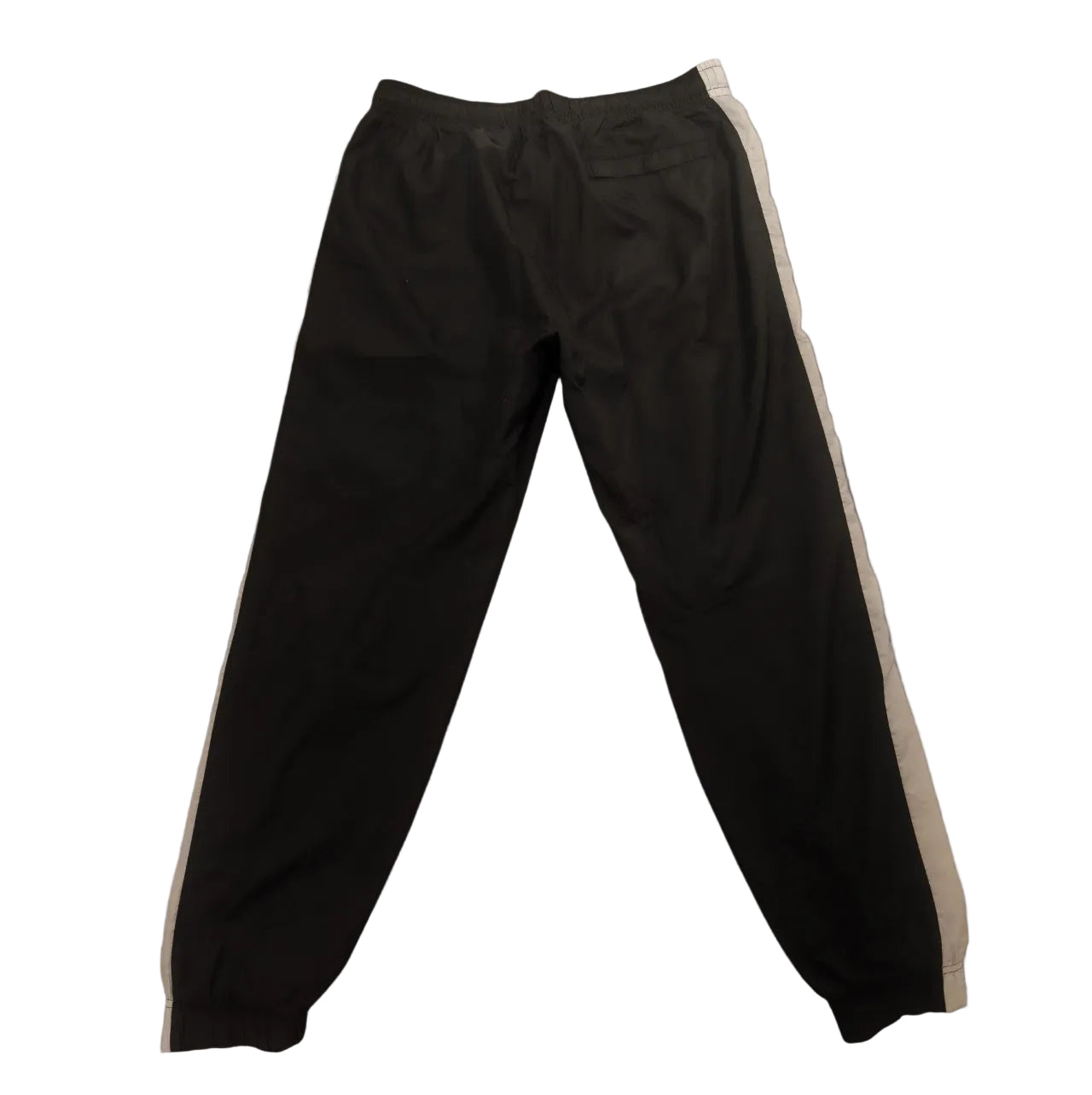 Nike - Trackpants, Gr.L, Regular Schwarz / Weiß, Weißer Streifen, 105cm Länge 